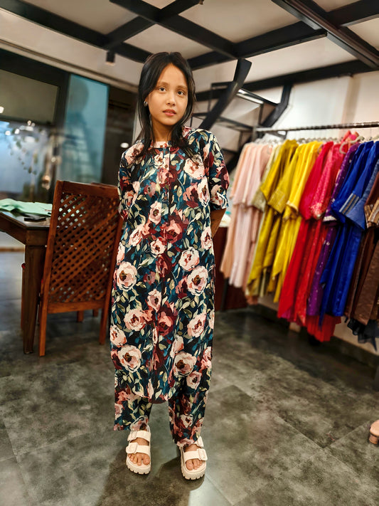 Printed Linen Co-ord Set