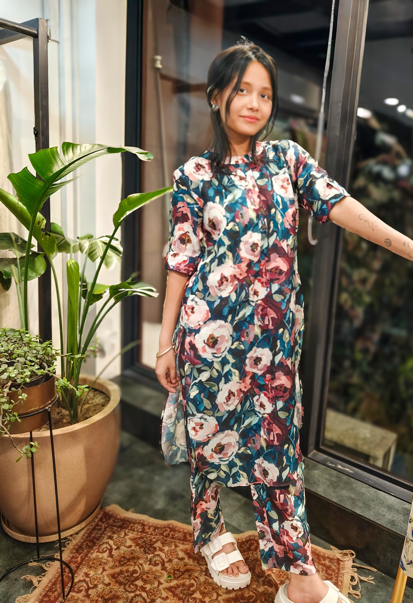 Printed Linen Co-ord Set