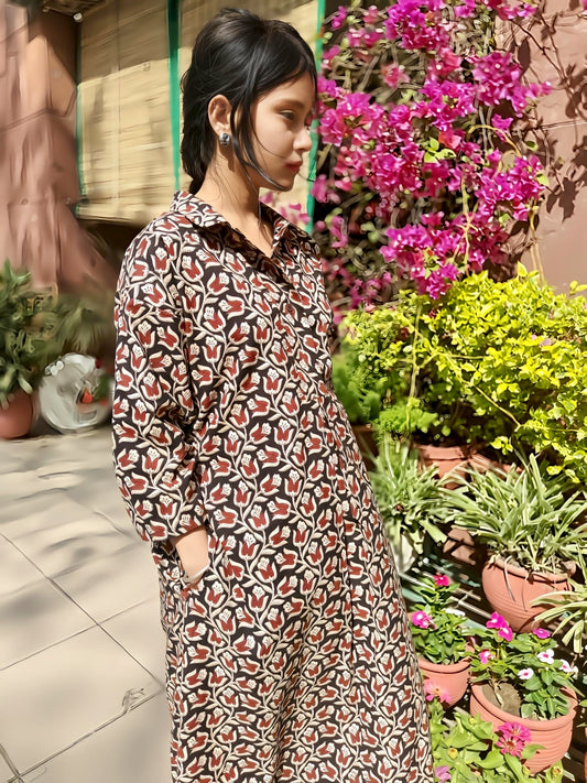 bagru print coord set for women