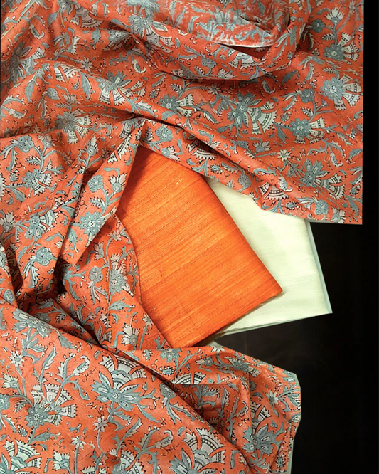 Tussar Silk Dress Material online 