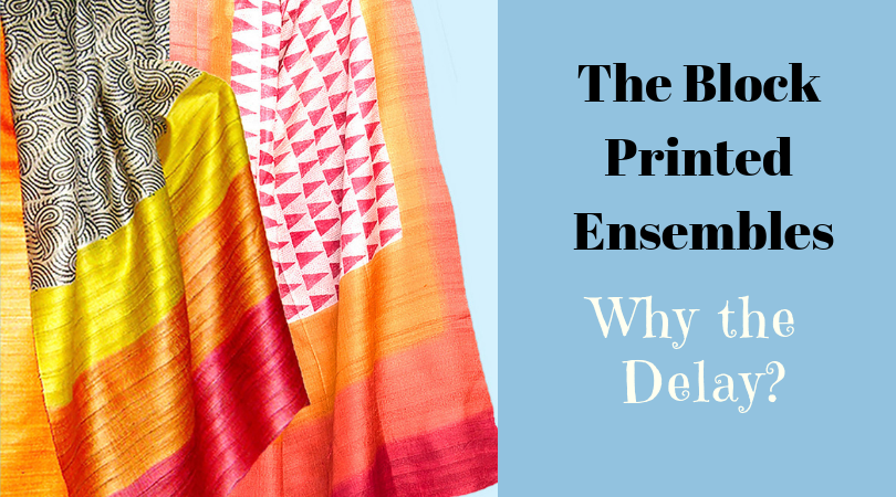 Why we take more time to dispatch Tussar silk dress materials
