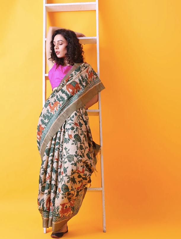 Printed Silk Saree