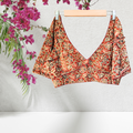 Kalamkari Cotton Sassy Padded Blouse