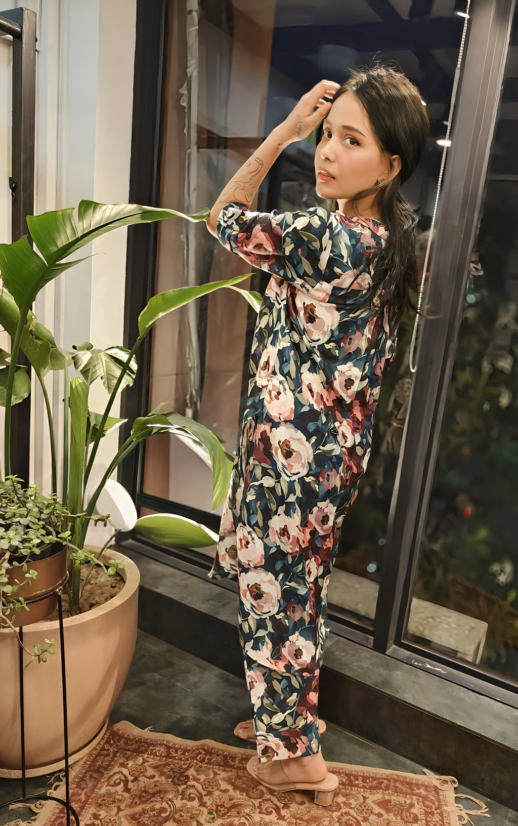 Printed Linen Co-ord Set