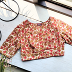 Kalamkari Cotton Rajasthani Choli Style Blouse