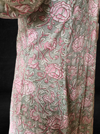 Light Grey Block Printed Kurta with Pink Farshi Set