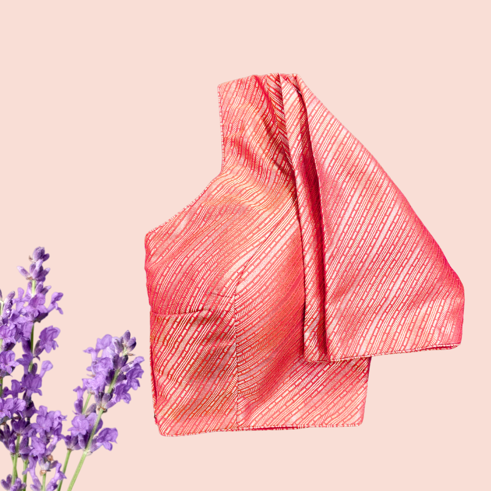Shaded Pink Brocade Silk Blouse