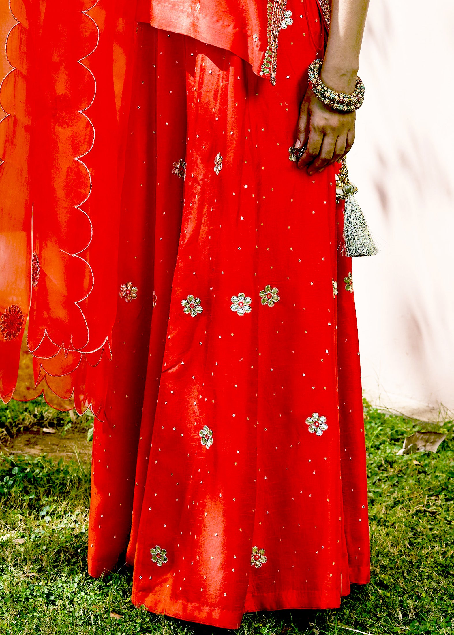 Mastaani Sharara Set - Red