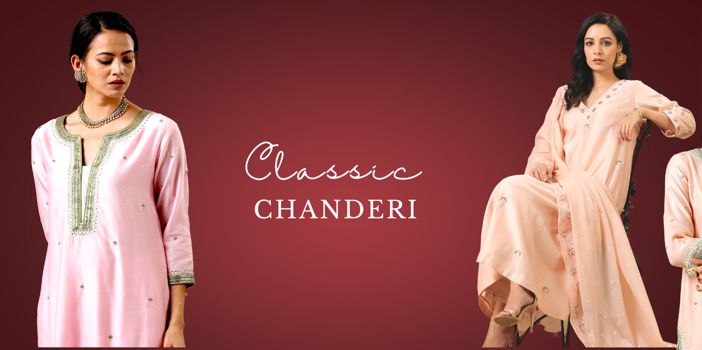 Chanderi Silk Suit online 