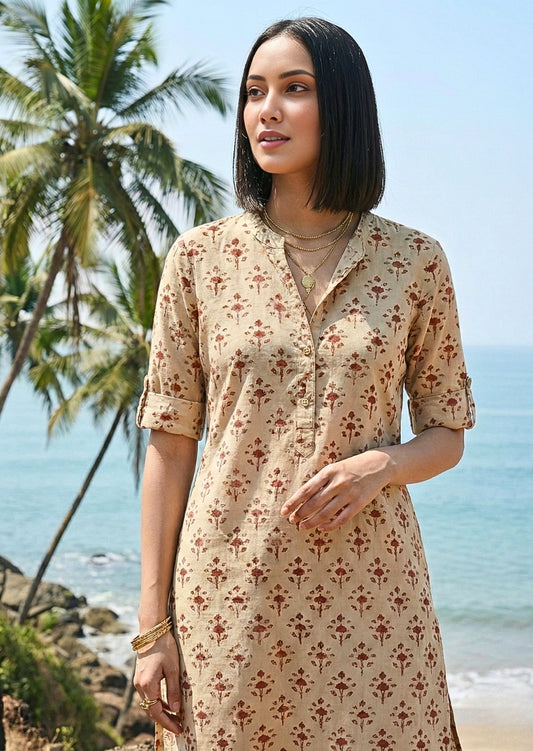  Bagru Printed Co-ord Set in Cotton 