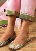 Malhaar Chanderi Silk  Ensemble (S- Pink