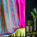 Block Printed Tussar Silk Suit with Tussar Dupatta - Pink