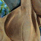 Banarasi Brocade Green Silk Blouse with Sleeves