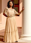 Uptown Girl Short Cape Lehenga Skirt