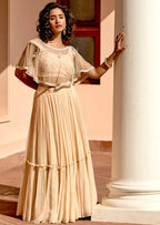 Uptown Girl Short Cape Lehenga Skirt