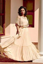 Uptown Girl Short Cape Lehenga Skirt