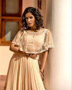 Uptown Girl Short Cape Lehenga Skirt