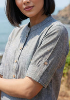 Grey Co-ord Set in Handloom Cotton