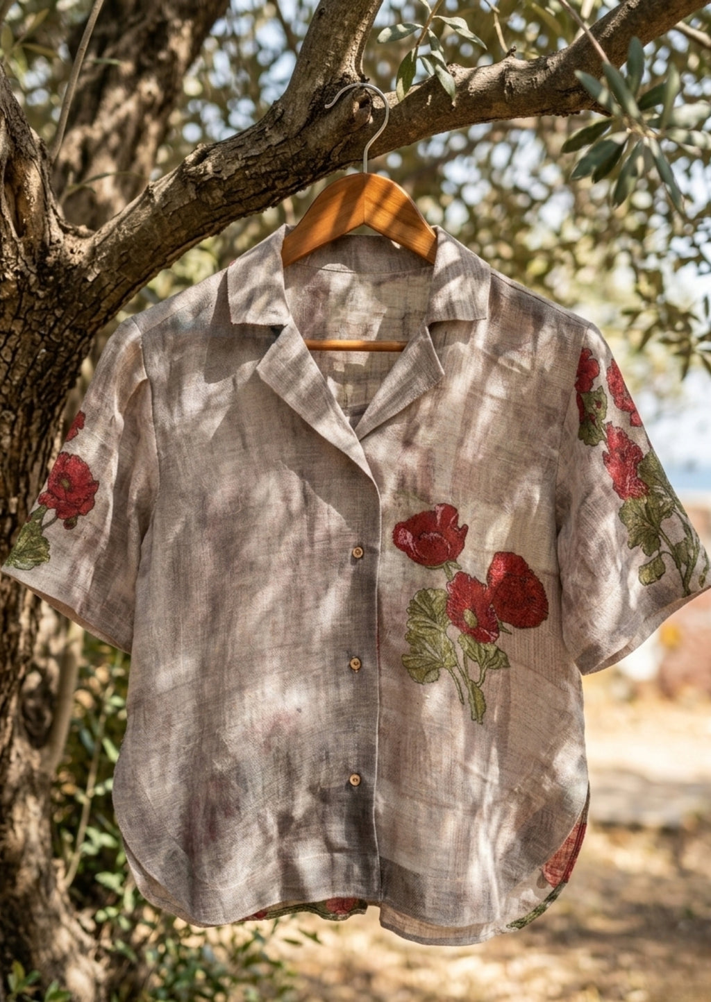 Floral Linen Shirt for Women | Goa Bloom Summer Shirt