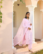 Mastaani Pink  Kurta Set with Gota Patti