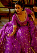 Mastaani Purple Nakshi Lehenga: A Regal Marvel