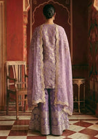 Lilac Sharara Set with Tissue Dupatta