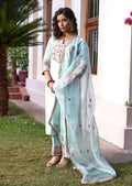 Mastani Pastel Blue Nakshi Kurta Set