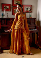 Sassy Sharara Set -Golden