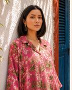 Pink Botanical Kurta Set