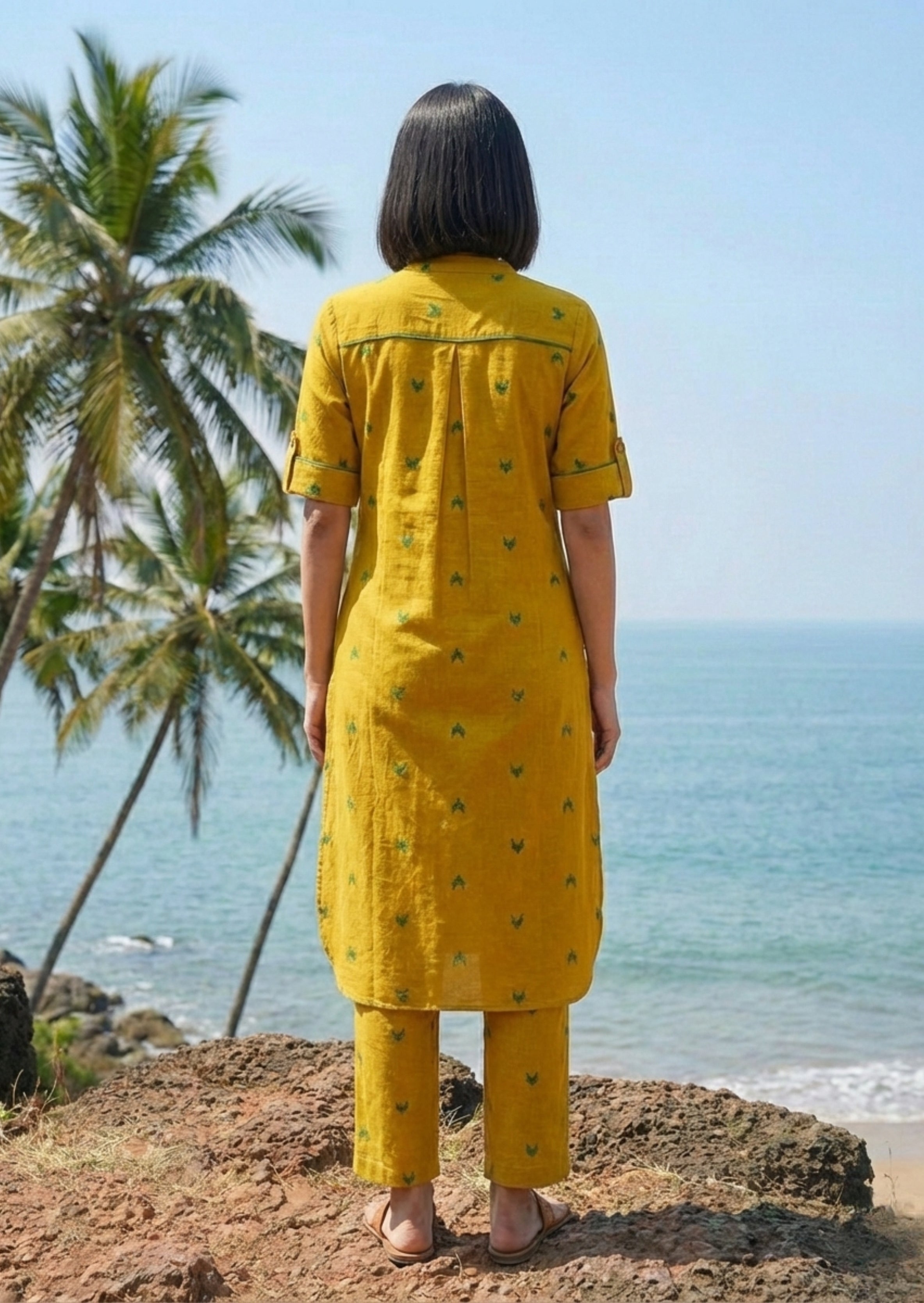 Printed Cotton Co-ord Set in Handloom Cotton