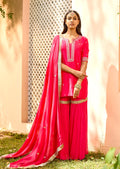 Mastaani Sharara Set - Rani Pink