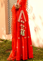 Mastaani Sharara Set - Red