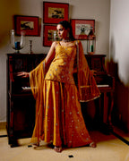 Sassy Sharara Set -Golden