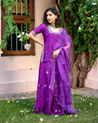 Mastaani Sharara Set - Purple