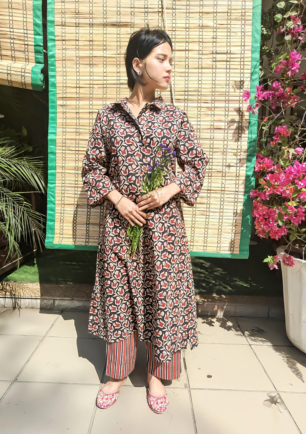 indowestern kurta with pockets