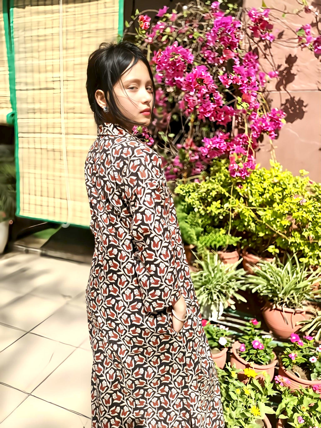 bagru print coord set for women