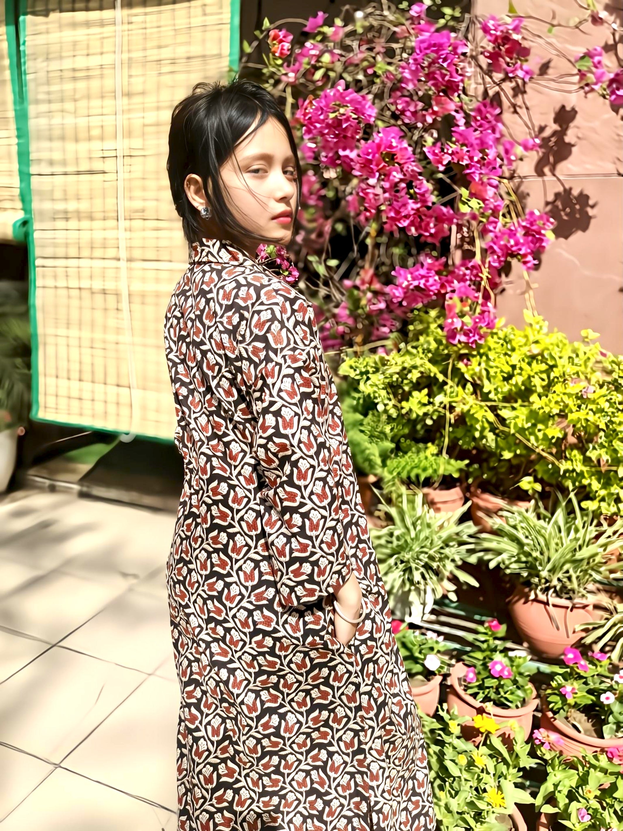 bagru print coord set for women