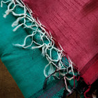 Handwoven Silk - Eri Spun Stoles _Green