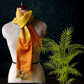 Handwoven Silk - Eri Spun Stoles _Yellow