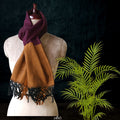 Handwoven Silk - Eri Spun Stoles _Burgundy