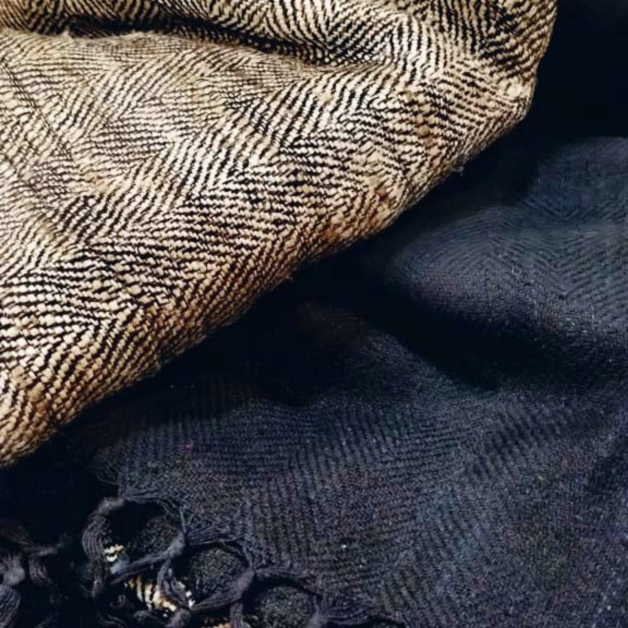 Black Silk Shawl