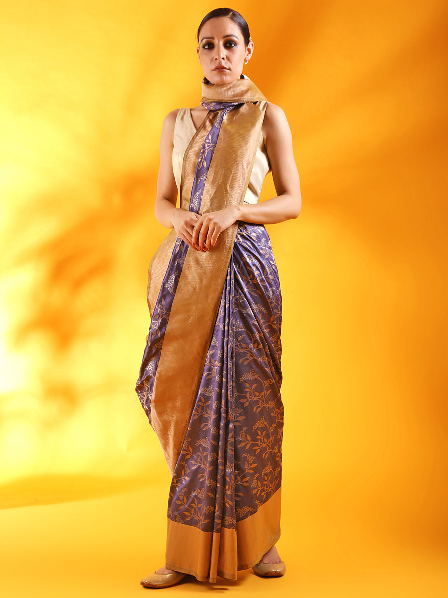 Patola Banarasi Saree in Teal Blue Silk Saree