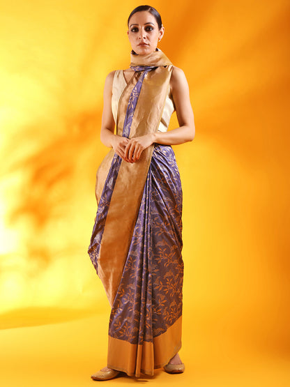 Patola Banarasi Saree in Teal Blue Silk Saree