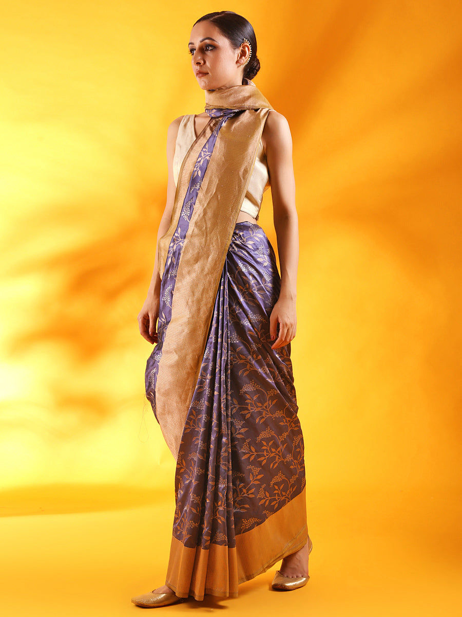 Patola Banarasi Saree in Teal Blue Silk Saree