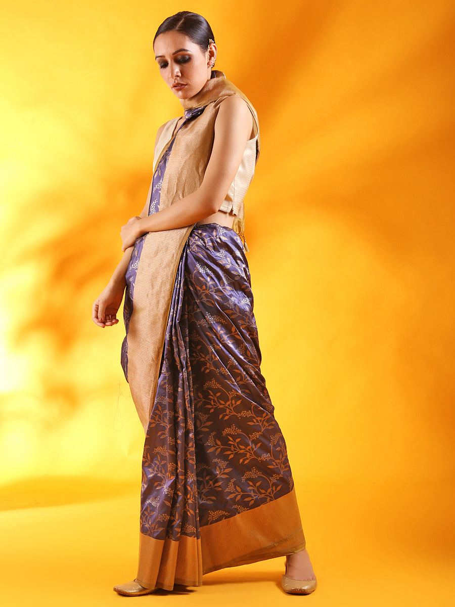 Patola Banarasi Saree in Teal Blue Silk Saree