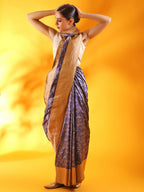 Patola Banarasi Saree in Teal Blue Silk Saree