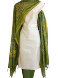 Block Printed Chanderi Silk Set_White